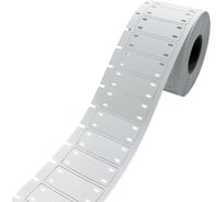 Бирка маркировочная МАРКЕРПРОМ TAG-T2H-50x20-102C-1-1(40) под 2 хомута 50х20 мм, в рулоне 1000 шт., втулка 40 мм mpr01029