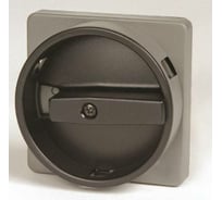 Серая площадка DKC 67x67 - черная ручка с блокировкой на дверь AZ4901 94224