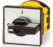 Серебряная площадка и черная ручка DKC, 48x48, отв. 22 мм AZ5630 94242