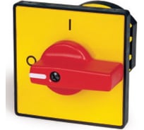 Желтая площадка и красная ручка DKC, 48x48 отв. 22мм AZ5801-1