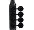 Колодка удлинителя FL-SB-4EU-IP44-BK 4-х местная 2P+PE 16A 250В IP44 с защитной крышкой чёрного цвета Filum 00-01186582 7