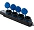 Колодка удлинителя FL-SB-4EU-IP44-BL 4-х местная 2P+PE 16A 250В IP44 с защитной крышкой синего цвета Filum 00-01186585 8