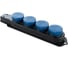 Колодка удлинителя FL-SB-4EU-IP44-BL 4-х местная 2P+PE 16A 250В IP44 с защитной крышкой синего цвета Filum 00-01186585 12