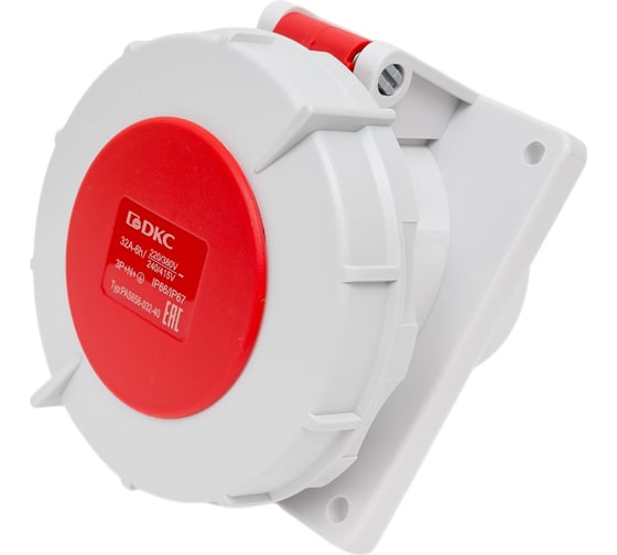 Розетка DKC скрытая установка 32А 400В 3P+E+N IP67 DIS4183267