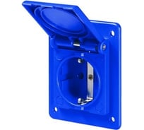 Розетка DKC скрытая установка Schuko с увеличенным фланцем 70х87 DIS5704061