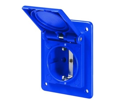 Розетка DKC скрытая установка Schuko с увеличенным фланцем 70х87 DIS5704061