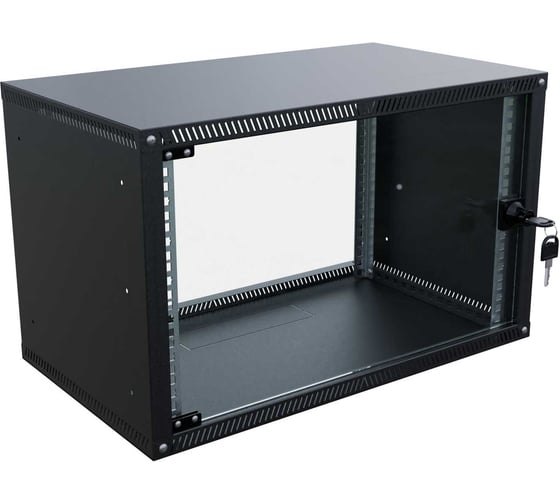 Шкаф телекоммуникационный Parallels Perfect Tools 19", настенный, 6U, 600х350 мм, черный, RAL 9005 10001 1