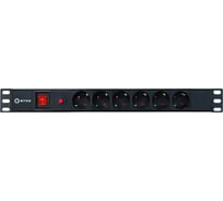 Блок розеток 5Bites 6S / 10A / PVC / SWITCH / 1U / 19 PDU-10