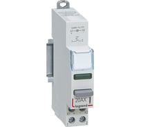Кнопочный выключатель Legrand CX3 фиксация НО зеленый индикатор 412914
