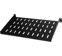 Полка консольная Офион ПК1U-300.001 1U 300 Ral 9005 черная 4631178597335