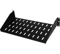 Полка консольная Офион ПК2U-300.001 2U 300 Ral 9005 черная 4631178597441