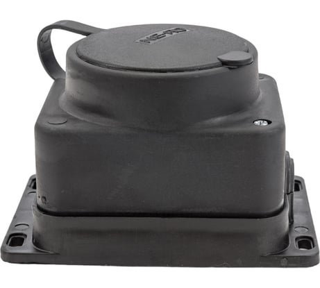 Штепсельная колодка NE-AD 1-гнездо с крышкой, с заземлением, 16А, IP44, каучук, 4003