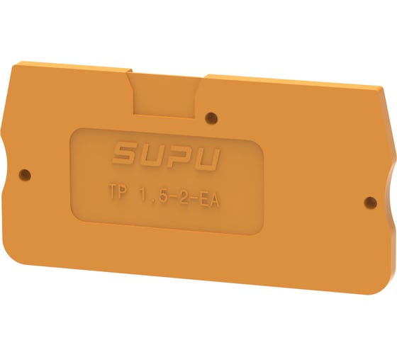 Крышка защитная для клемм SUPU TP 1-1с сечением 1.5мм2, оранжевая, 100 шт TP1.5-2-OG-EA 1