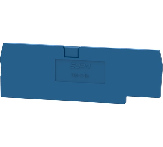 Крышка защитная для клемм SUPU TC 2-2с сечением 4мм2, синяя, 100 шт TC4-4-BU-EA 1