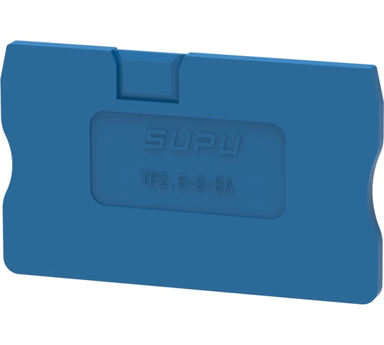 Крышка защитная для клемм SUPU TP 1-1с сечением 2.5мм2, синяя, 100 шт TP2.5-2-BU-EA 1