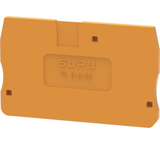 Крышка защитная для клемм SUPU TP 1-1с сечением 6мм2, оранжевая, 100 шт TP6-2-OG-EA 1