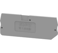 Крышка защитная для клемм SUPU TP 2-2с сечением 1.5мм2, серая, 100 шт TP1.5-4-GY-EA