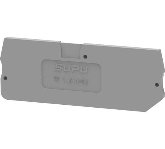 Крышка защитная для клемм SUPU TP 2-2с сечением 1.5мм2, серая, 100 шт TP1.5-4-GY-EA 1