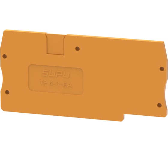 Крышка защитная для клемм SUPU TP 1-2с сечением 6мм2, оранжевая, 100 шт TP6-3-OG-EA 1