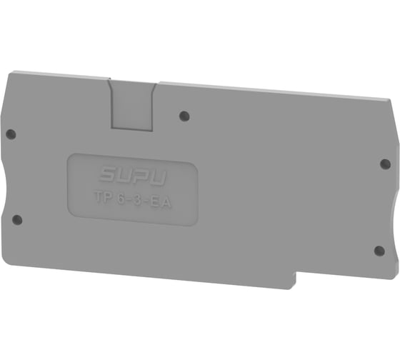 Крышка защитная для клемм SUPU TP 1-2с сечением 6мм2, серая, 100 шт TP6-3-GY-EA 1