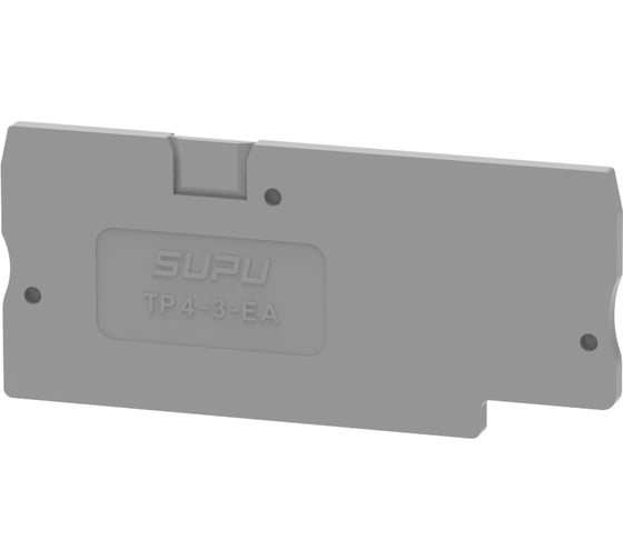 Крышка защитная для клемм SUPU TP 1-2с сечением 4мм2, серая, 100 шт TP4-3-GY-EA 1