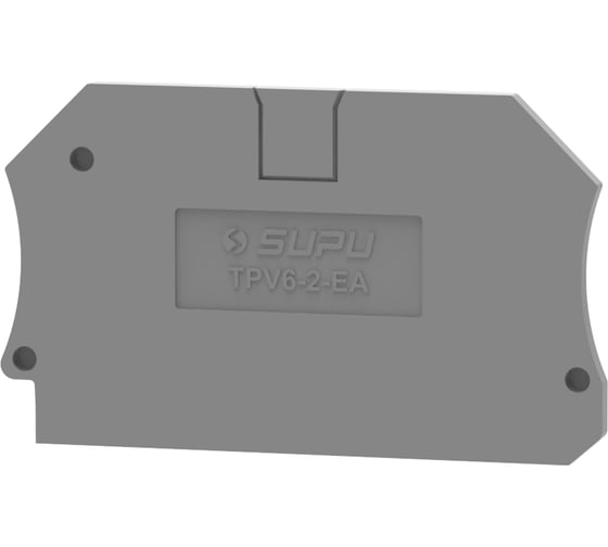 Крышка защитная SUPU серии TP для клеммы TPV,с сечением 6мм2, серая, 100 шт TPV6-2-GY-EA 1