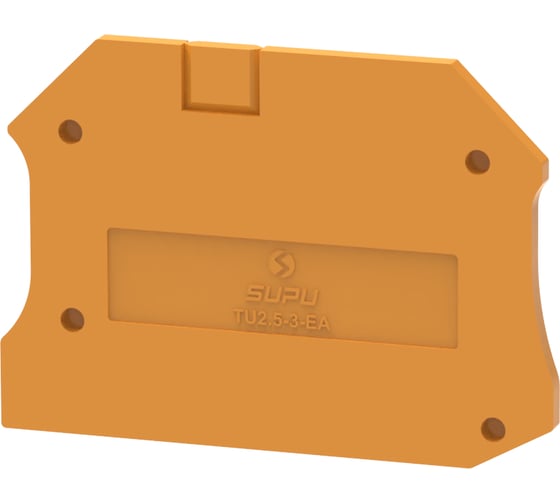 Крышка защитная для клемм SUPU TU 3-контактных, оранжевая, 100 шт TU2.5-3-OG-EA 1