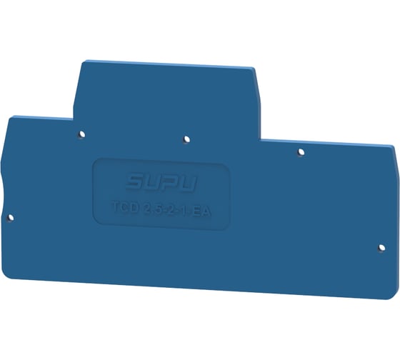 Крышка защитная SUPU для серии TC 2-уровневая проходная пружинная, 2.5мм2, синяя, 100 шт TCD2.5-2-1-BU-EA 1