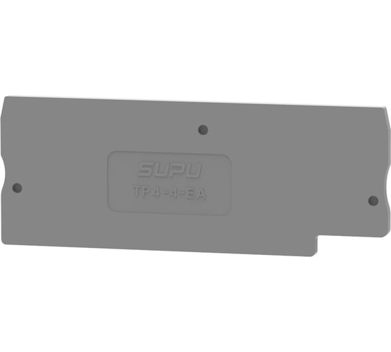 Крышка защитная для клемм SUPU TP 2-2с сечением 4мм2, серая, 100 шт TP4-4-GY-EA 1