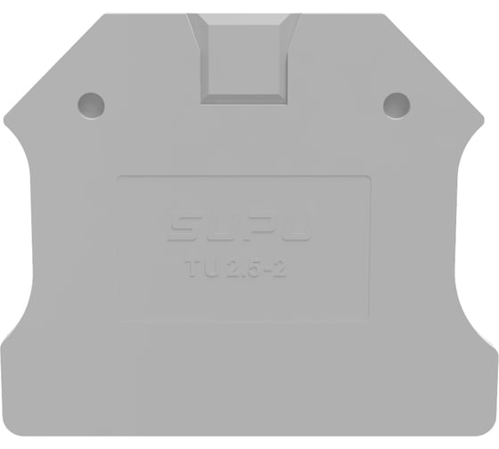 Крышка защитная для клемм SUPU проходных 1-1 TUс сечением 2.5мм2, серая, 100 шт TU2.5-2-GY-EA 1