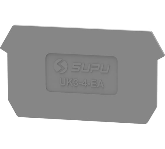 Крышка защитная для клемм SUPU проходных 2-2 UK,с сечением 2.5-4мм2, серая, 100 шт 303141 1