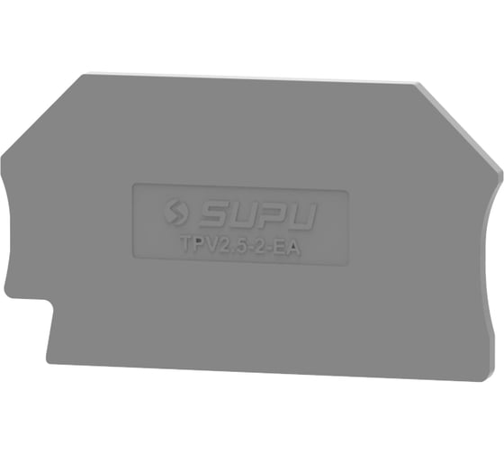 Крышка защитная SUPU серии TP для клеммы TPV,с сечением 2.5мм2, серая, 100 шт TPV2.5-2-GY-EA 1
