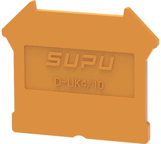 Крышка защитная для клемм SUPU проходных 1-1 UK,с сечением 2.5-10мм2, оранжевая, 100 шт 303102 1