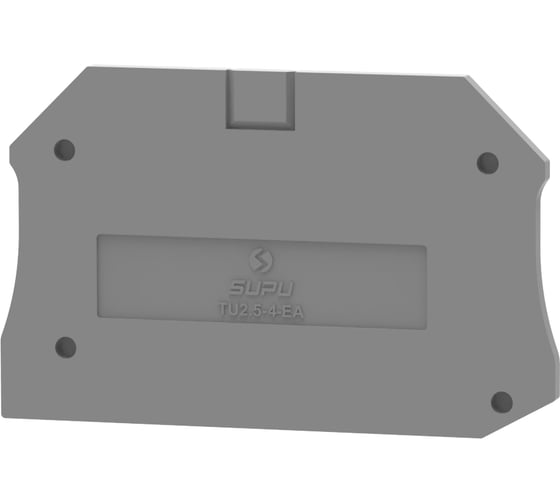 Крышка защитная для клемм SUPU TU 4-контактных, серая, 100 шт TU2.5-4-GY-EA 1