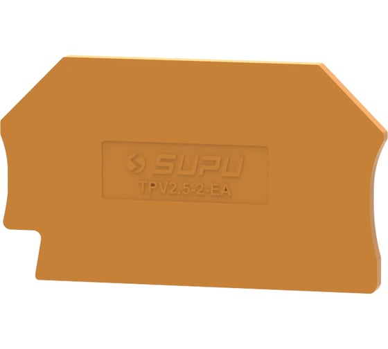 Крышка защитная SUPU серии TP для клеммы TPV,с сечением 2.5мм2, оранжевая, 100 шт TPV2.5-2-OG-EA 1