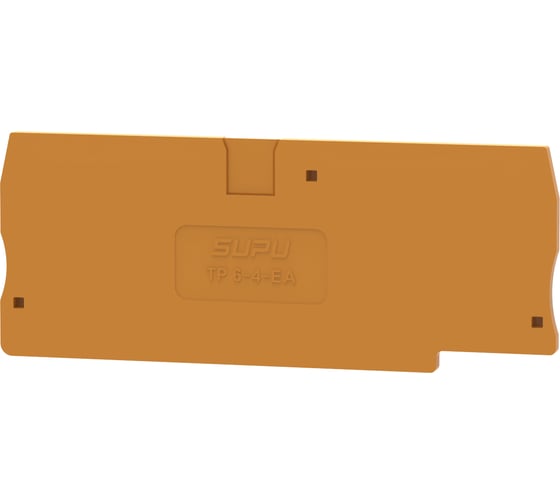 Крышка защитная для клемм SUPU TP 2-2с сечением 6мм2, оранжевая, 100 шт TP6-4-OG-EA 1