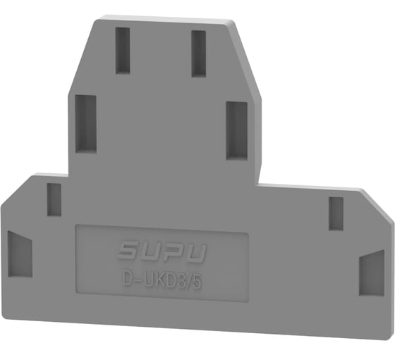 Крышка защитная SUPU 2-уровневая для клемм UKD сечение 2.5-4мм2, серая 50 шт 303121 1