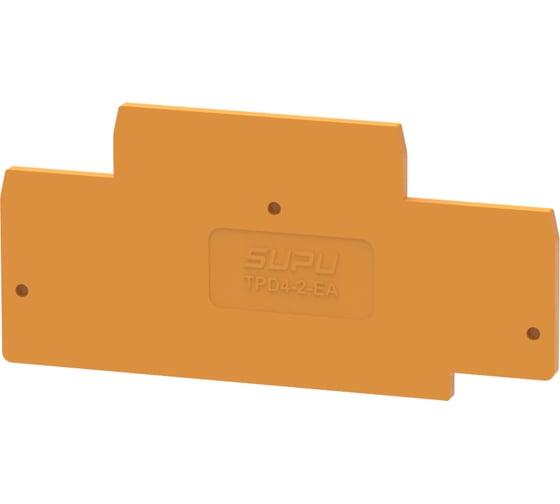 Крышка SUPU TP для 2-уровневых проходных клемм 4мм2, оранжевая 50 шт TPD4-2-OG-EA 1