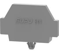 Крышка защитная SUPU TB для клемм с монтажной ножкой, серая 100 шт 241631