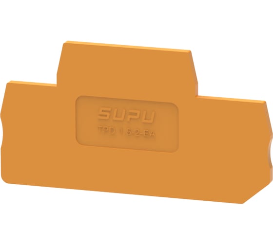 Крышка SUPU TP для 2-уровневых проходных клемм 1.5мм2, оранж 100 шт TPD1.5-2-OG-EA 1