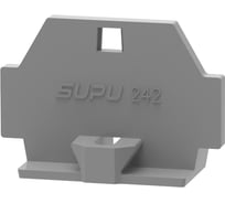 Крышка защитная SUPU TB для клемм с фиксирующим фланцем, серая 100 шт 242621