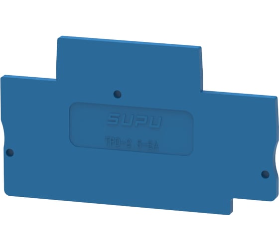 Крышка SUPU TP для 2-уровневых проходных клемм 2.5мм2, синяя 100 шт TPD2.5-2-BU-EA 1