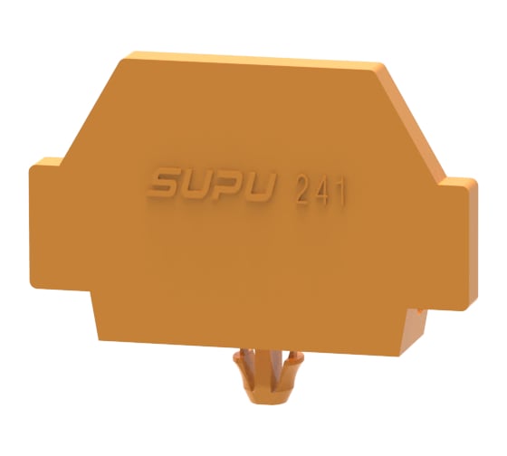 Крышка защитная SUPU TB для клемм с монтажной ножкой, оранжевая 100 шт 241632 1