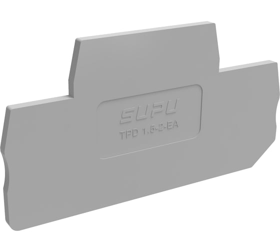 Крышка SUPU TP для 2-уровневых проходных клемм 1.5мм2, серая 100 шт TPD1.5-2-GY-EA 1