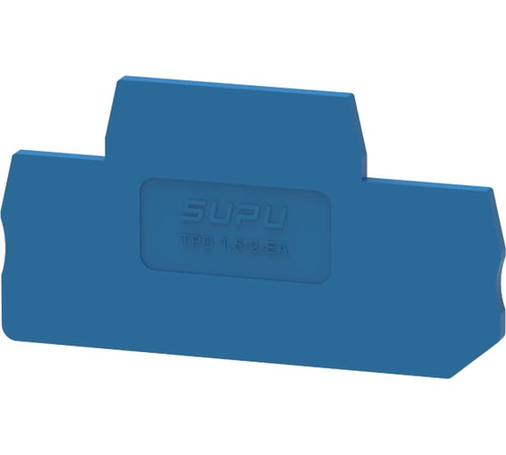 Крышка SUPU TP для 2-уровневых проходных клемм 1.5мм2, синяя 100 шт TPD1.5-2-BU-EA 1