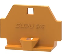 Крышка защитная SUPU TB для клемм с фиксирующим фланцем, оранжевая 100 шт 242622