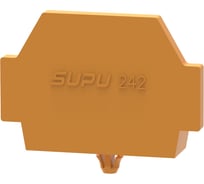 Крышка защитная SUPU TB для клемм с монтажной ножкой, оранжевая 100 шт 242632
