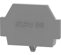 Крышка защитная SUPU TB для клемм с монтажной ножкой, серая 100 шт 242631
