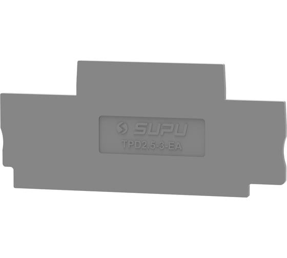 Крышка SUPU TP для 2-уровневых 1-2 клемм 2.5мм2, серая 100 шт TPD2.5-3-GY-EA 1