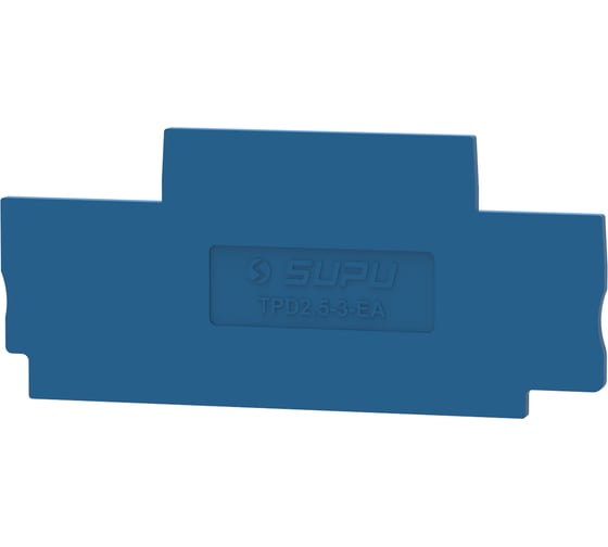 Крышка SUPU TP для 2-уровневых 1-2 клемм 2.5мм2, синяя 100 шт TPD2.5-3-BU-EA 1